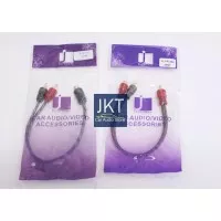 Kabel Konektor Audio Mobil JACARANDA model 1 M - 2F dan model 1F - 2 M