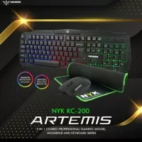 Keyboard Mouse Gaming NYK KC200 Artemis Combo Keyboard Mouse+Mousepad