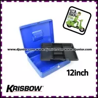 KRISBOW - CASH BOX 12 INCH / KOTAK PENYIMPANAN UANG / SAFETY BRANKAS