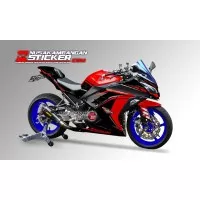 Decal Stiker Kawasaki Ninja 250 Fi Merah Hitam