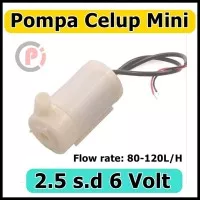 Pompa Air DC 2.5-6V Celup Mini - Micro Submersible Water Pump