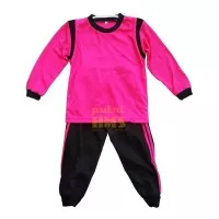 seragam olahraga PAUD TK Pink fanta - hitam