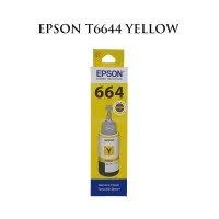 Tinta Printer Epson 664 T6644 Yellow L Series Original