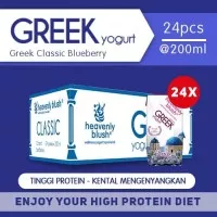 Yogurt Heavenly Blush Greek Blueberry Yogurt 24 x 200 ml