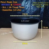 Panci Magic Com Miyako / Panci Magic Com Cosmos 1,8 Liter Tinggi 13cm
