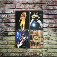 VAN HALEN BAND POSTER - HIASAN DINDING POSTER KAYU 002