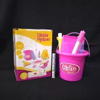 MAINAN ANAK EDUKASI LITTLE HELPER CLEANING PLAY SET SUPER FAMILY