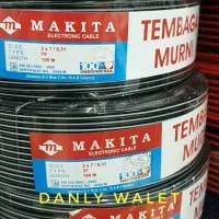 Kabel Tweeter Walet MAKITA 2x7 /0,31 TF 100 meter Hitam Putih 2x7