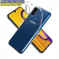 Case HP Samsung Galaxy M21 Soft Cover Casing TPU Slim Clear Softcase