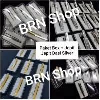 JEPIT DASI SILVER + BOX / PENJEPIT DASI SILVER + BOX