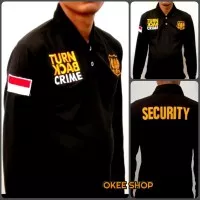 BAJU SECURITY TURN BACK CRIME LENGAN PANJANG - KAOS KERAH TBC SECURITY