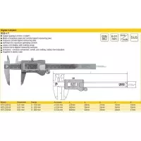 Kenta digital caliper 150mm KT5-230-62