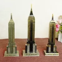 Miniatur Empire State Building (New York) Bahan Logam