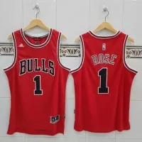 Baju Jersey Basket NBA Swingman Derrick Rose Chicago Bulls Red