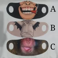 Masker Scuba Bandung karakter monyet/monkey/beruk