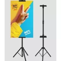 TRIPOD STAND DISPLAY BANNER POSTER PROMO NEW NORMAL !!!