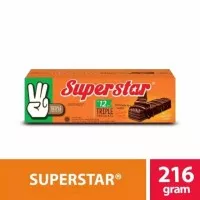 Superstar Triple Chocolate Wafer stick Coklat 12 Pcs