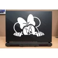 stiker laptop mickey mouse 5 cutting custom