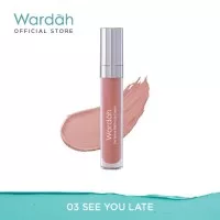 LIPSTIK Wardah Exclusive Matte Lip Cream 03 See You Latte 4 g LIPSTICK