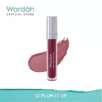 LIPSTIK Wardah Exclusive Matte Lip Cream 12 Plum It Up 4 g LIPSTICK