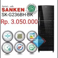 Kulkas Sanken 2 Pintu SK-G236BH-BK