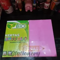 Cover/Kertas Bufallo Bio Pink 1pak isi 100pc