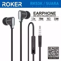 headset earphone handsfree Roker extra bass RK53K
