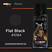 Samurai Paint Standard Flat Black 109a Hitam Doff Standar #109A