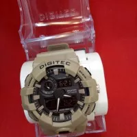 Jam tangan pria analog digital /dual time Digitec DG 2112 T brown