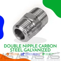 Double Nepel Neple Besi GALVANIS 3/4" MB X 3/4 MB #3000