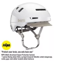 Bern Hudson MIPS Helmet Satin White