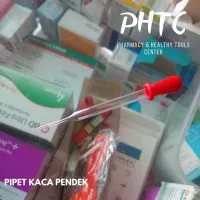 Pipet Tetes Kaca Pendek Kepala Merah Pipet Transfer Pipet Kaca Pendek