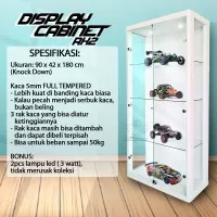 Lemari Pajang Etalase Rak Kaca Display RC Diecast Model Kit Mokit Toys