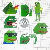 Stiker Meme Pepe The Frog