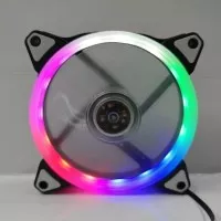 Mejec Fan Casing 12Cm RGB Static Kipas Casing Komputer RGb Fan Cpu
