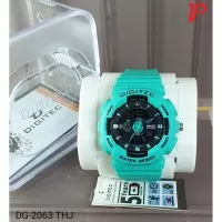 Jam Tangan Digitec 2063 Green Tosca Original Ladies