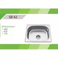 bak cuci piring royal sb 42 bowl stainless BCP kitchen sink dapur sb42