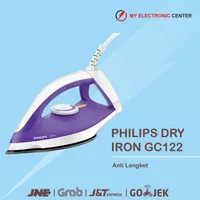 Setrika Listrik Gosokan Philips Dry Iron Diva GC122 - Purple