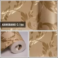 WALLPAPER DINDING MOTIF BUNGA DAUN