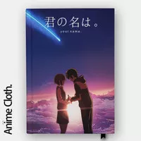 Notebook Buku Kimi No Nawa Couple Mitsuha Taki Custom Anime KNW 03