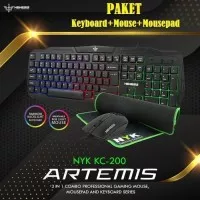 KEYBOARD MOUSE GAMING NYK COMBO KIT ARTEMIS KC-200