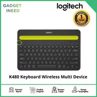 Wireless Keyboard Logitech K480 Bluetooth & Multi Device - Garansi 1th