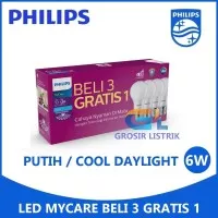 Philips LED MyCare Multipack 6W 8W 10W 12W Putih (Paket 6 8 10 12 W)