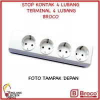 STOP KONTAK BROCO 4 LUBANG OUTBOW TERMINAL BROCO COLOKAN LISTRIK ARDE