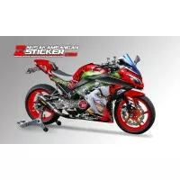 Decal Stiker Kawasaki Ninja 250 Fi Joker Merah