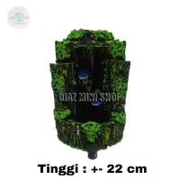 miniatur air terjun aquarium aquascape mini