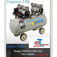 Kompresor Silent Oilles 2 HP Fresco 260 X Lakoni - Air Compressor