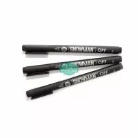 Pulpen Snowman OPF 12 Hitam Bolpoin Ballpoint Boxy Boxy Permanent