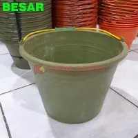 Ember Cor Plastik BESAR Anti Pecah HIJAU / Adukan Air Proyek Bangunan