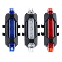 Lampu LED Sepeda MTB Roadbike Seli Hybrid Lipat Fixie merah putih biru